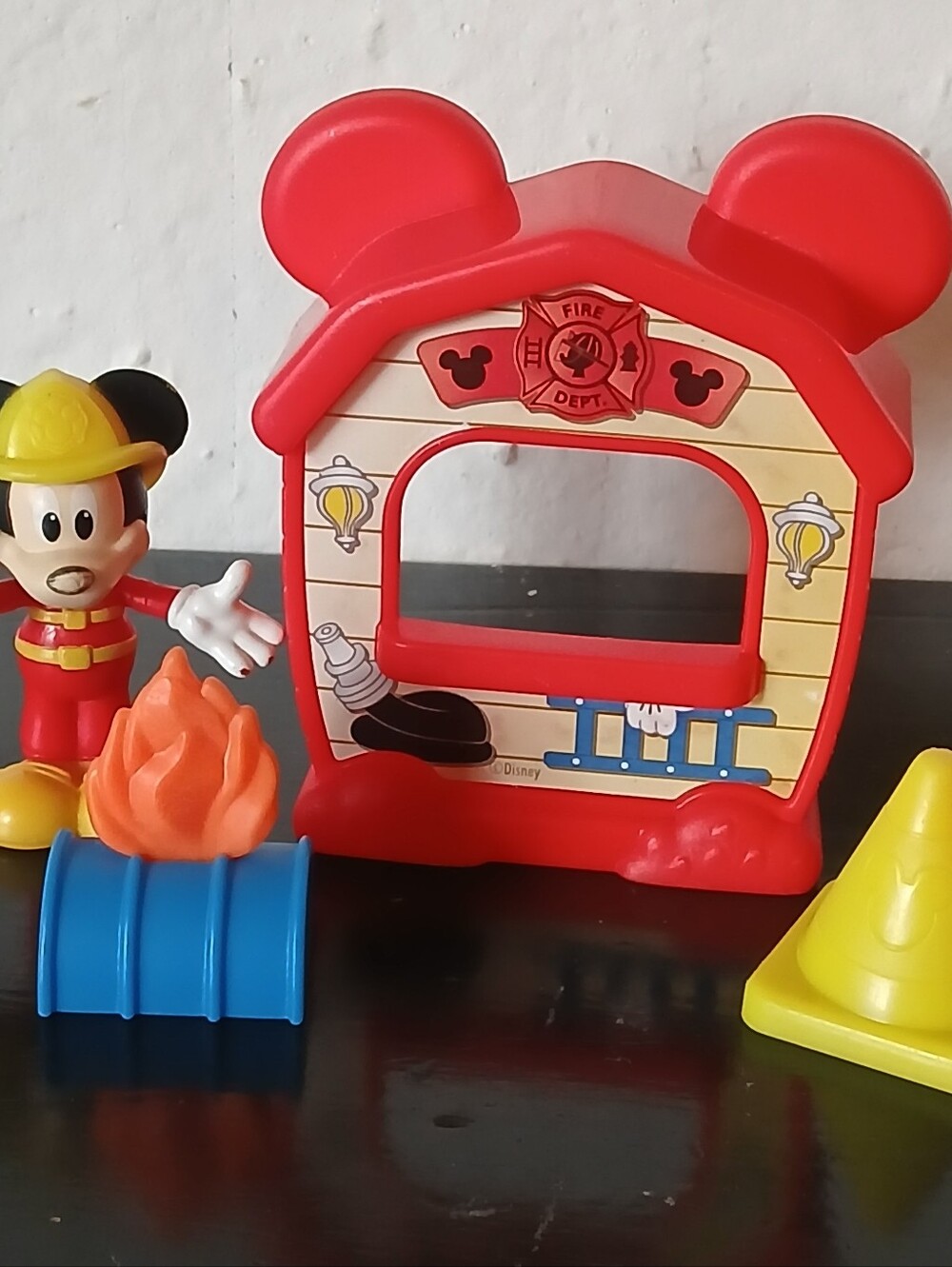 Disney Mickey Mouse Red Firehouse Playset for Kids
